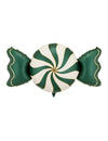 Aluminium ballon Snoepje beige en groen 113 x 54 cm