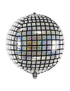 Ballon aluminium boule de disco argenté et scintillant
