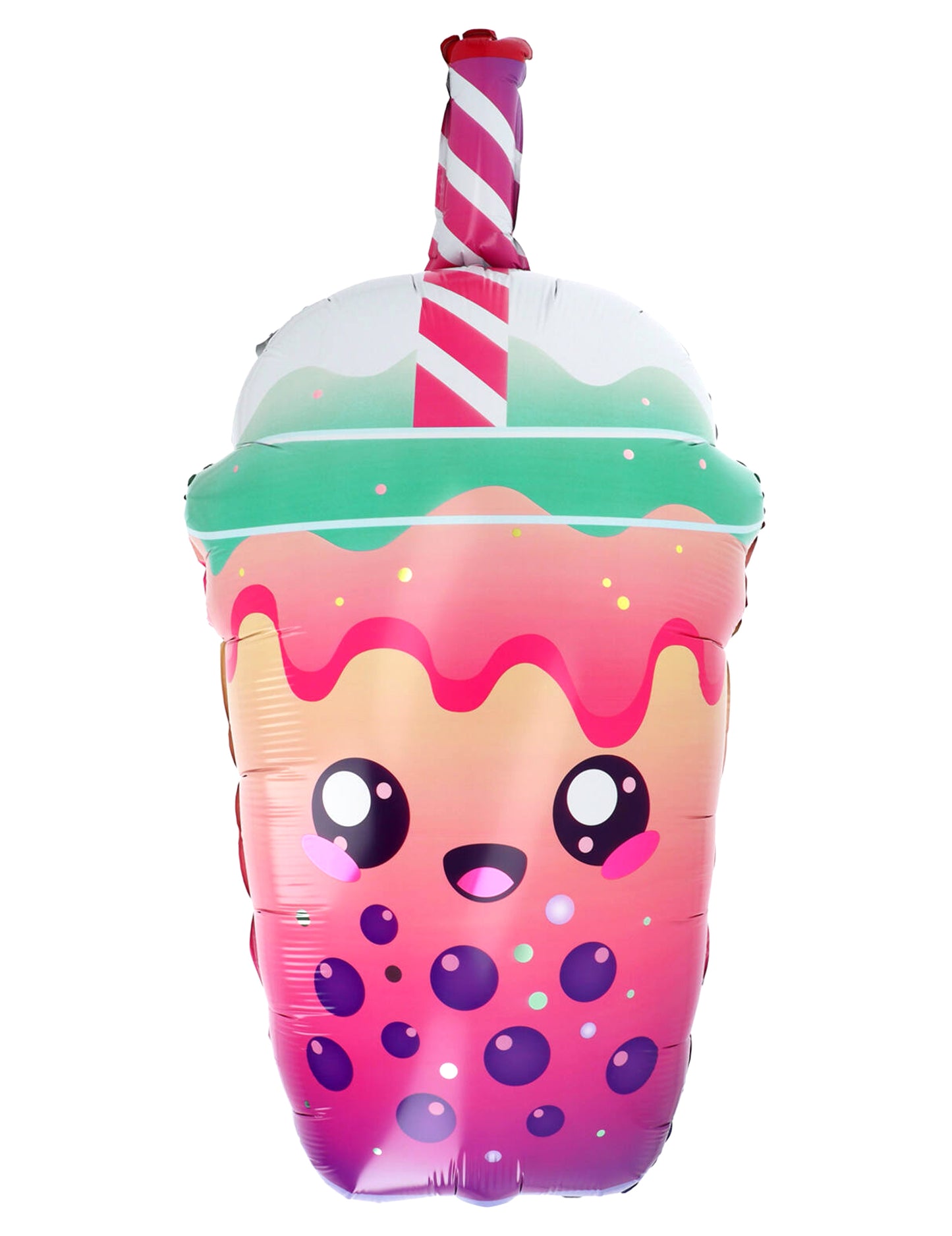 Kawaii Bubble Tea folieballon 38 x 76 cm