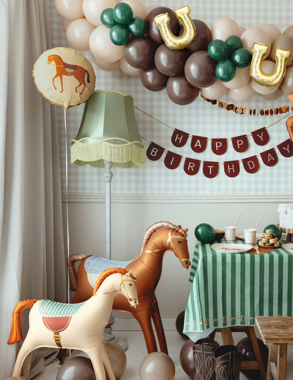 Ballon aluminium Cheval 35 cm