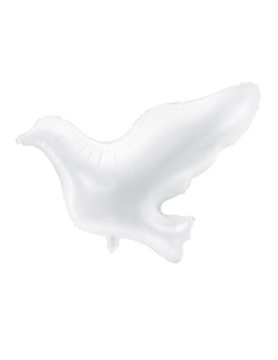 Ballon aluminium colombe pour décoration blanche