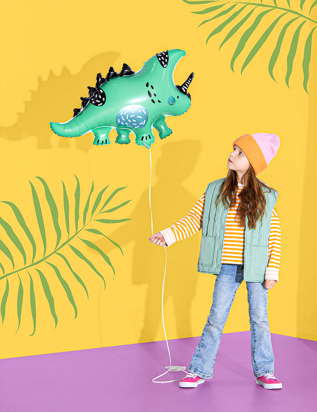 Aluminium ballon Dino 76 x 44 cm