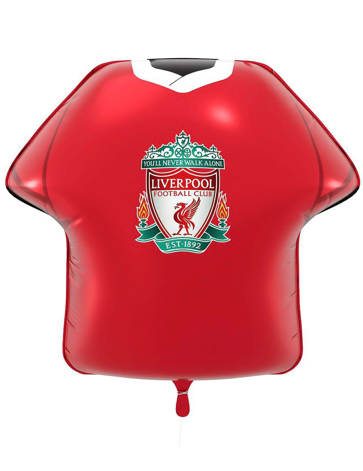 Ballon aluminium en forme de maillot Liverpool Football Club 52 x 51 cm