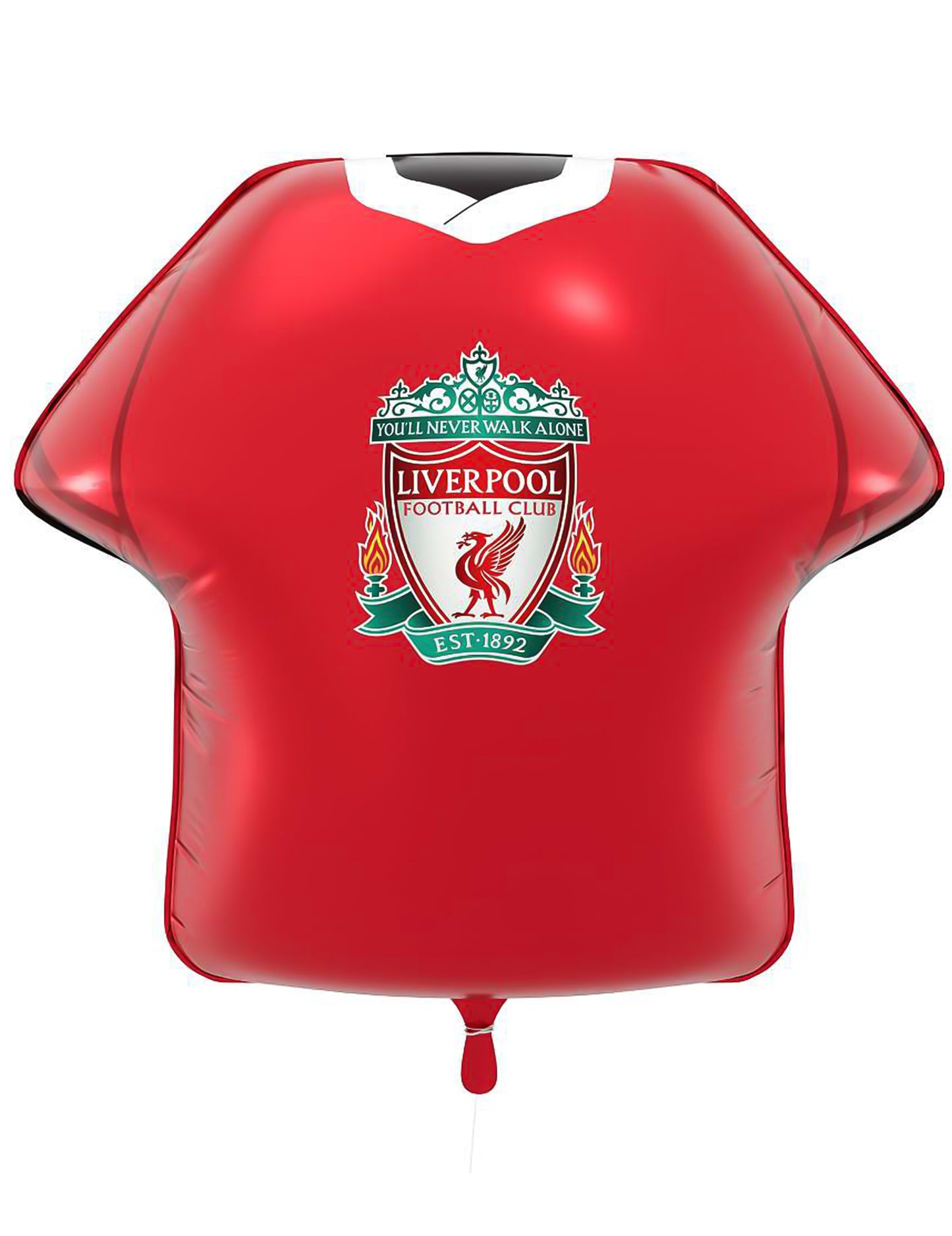 Folieballon in de vorm van een Liverpool Football Club shirt 52 x 51 cm