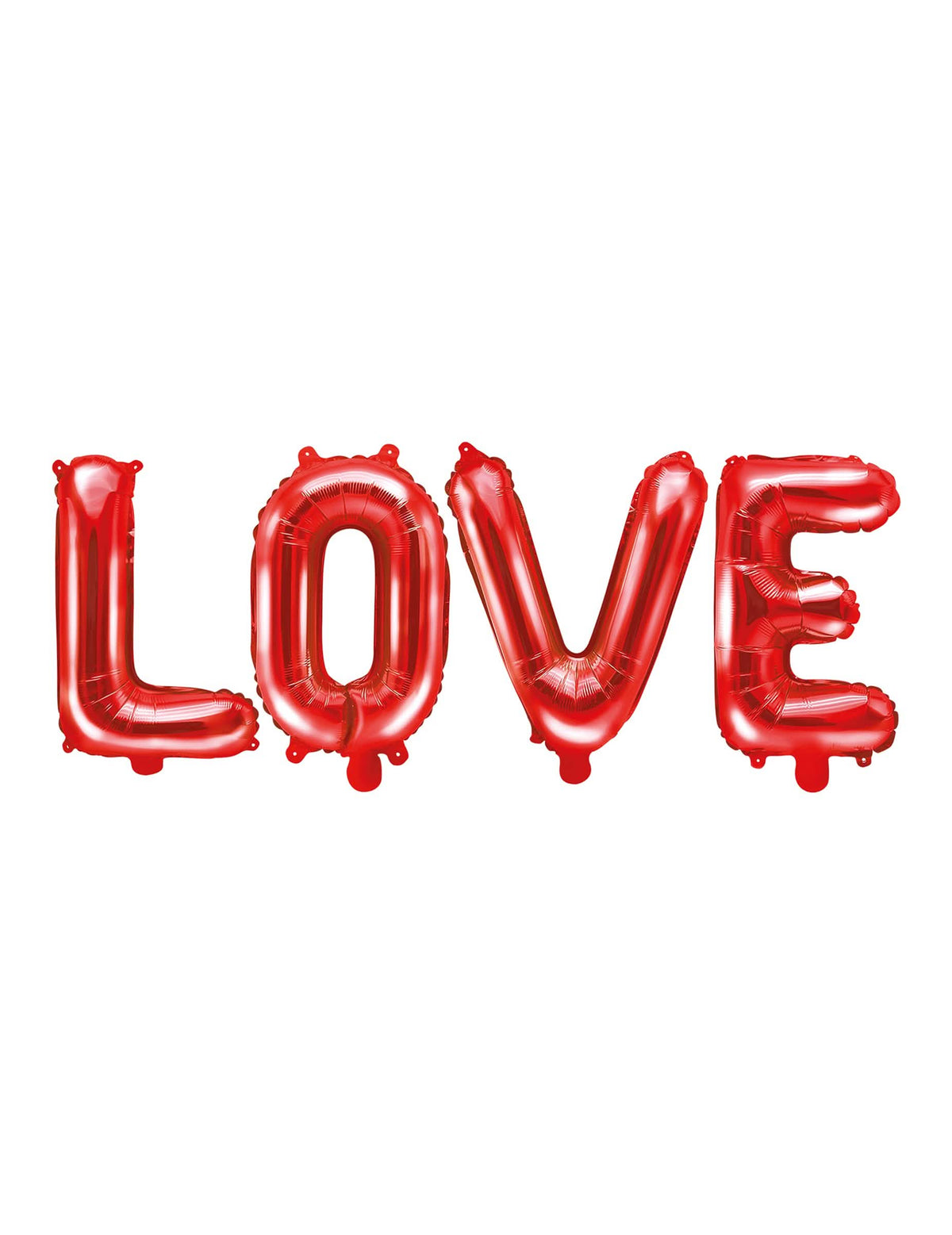 Ballon aluminium lettres LOVE pour mariage rouge