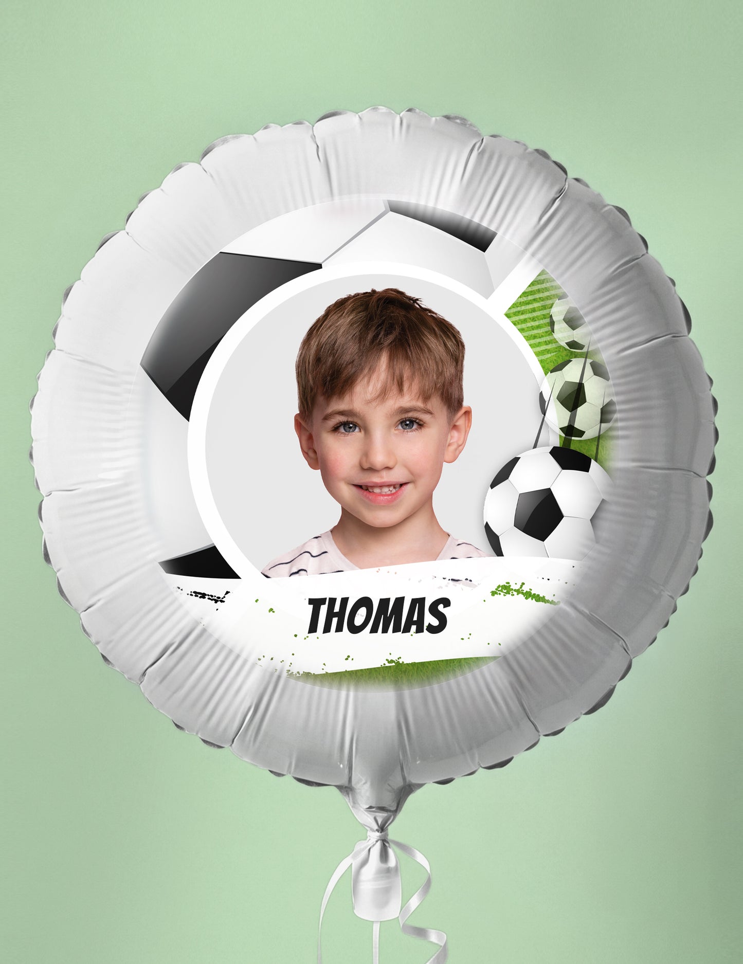 Ballon aluminium personnalisable Foot 50 cm
