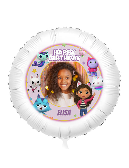 Ballon aluminium personnalisable Gabby et la Maison magique 50 cm