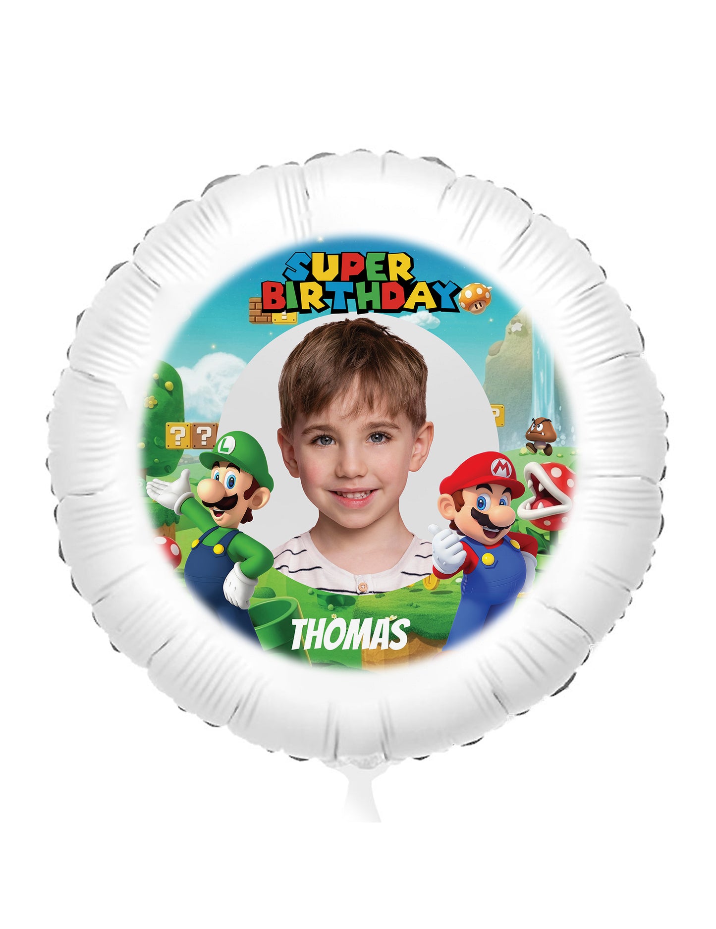 Ballon aluminium personnalisable Mario 50 cm