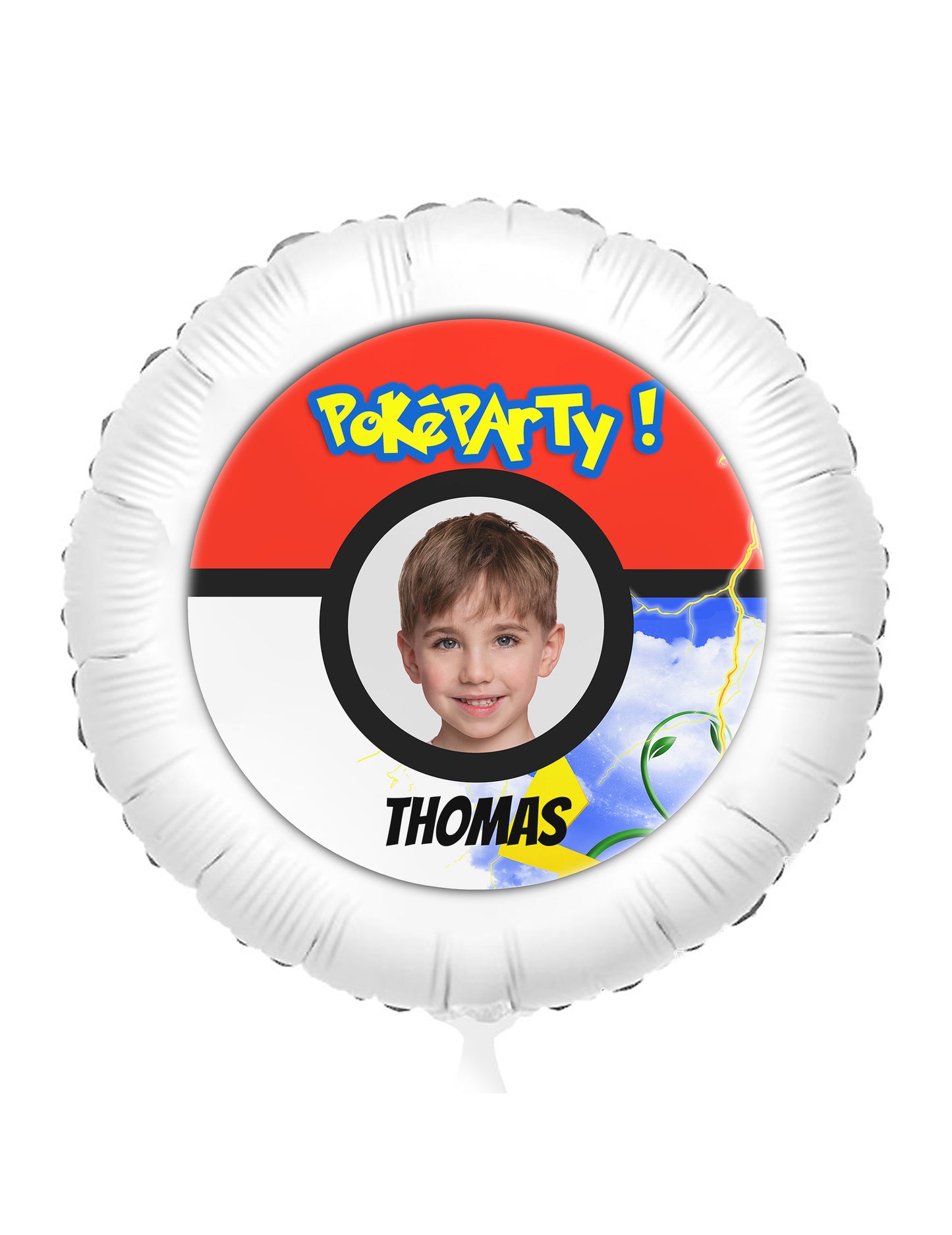 Ballon aluminium personnalisable Poké Ball 50 cm