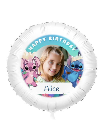 Ballon aluminium personnalisable Stitch 50 cm