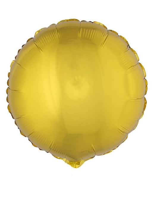 Aluminium ronde ballon voor feest goud