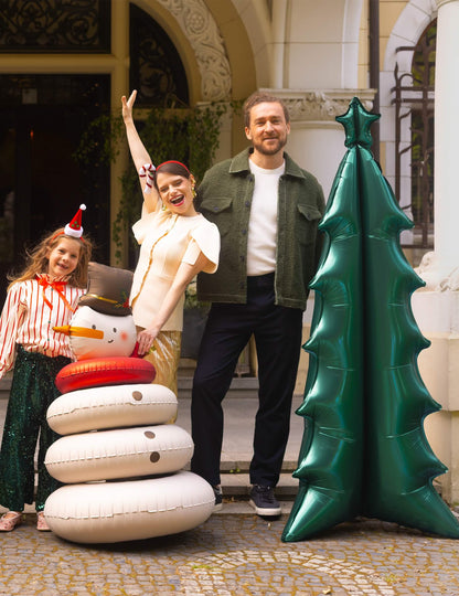 Aluminium ballon Kerstboom XXL groen 77 x 184 cm