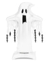 XXL staande aluminium ballon Spook wit 109 x 165 cm