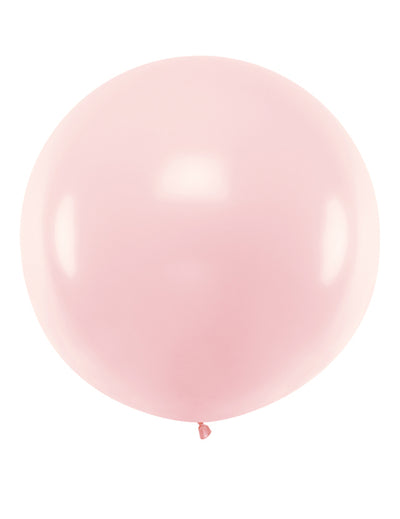 Ballon en latex géant rose pâle 1 m
