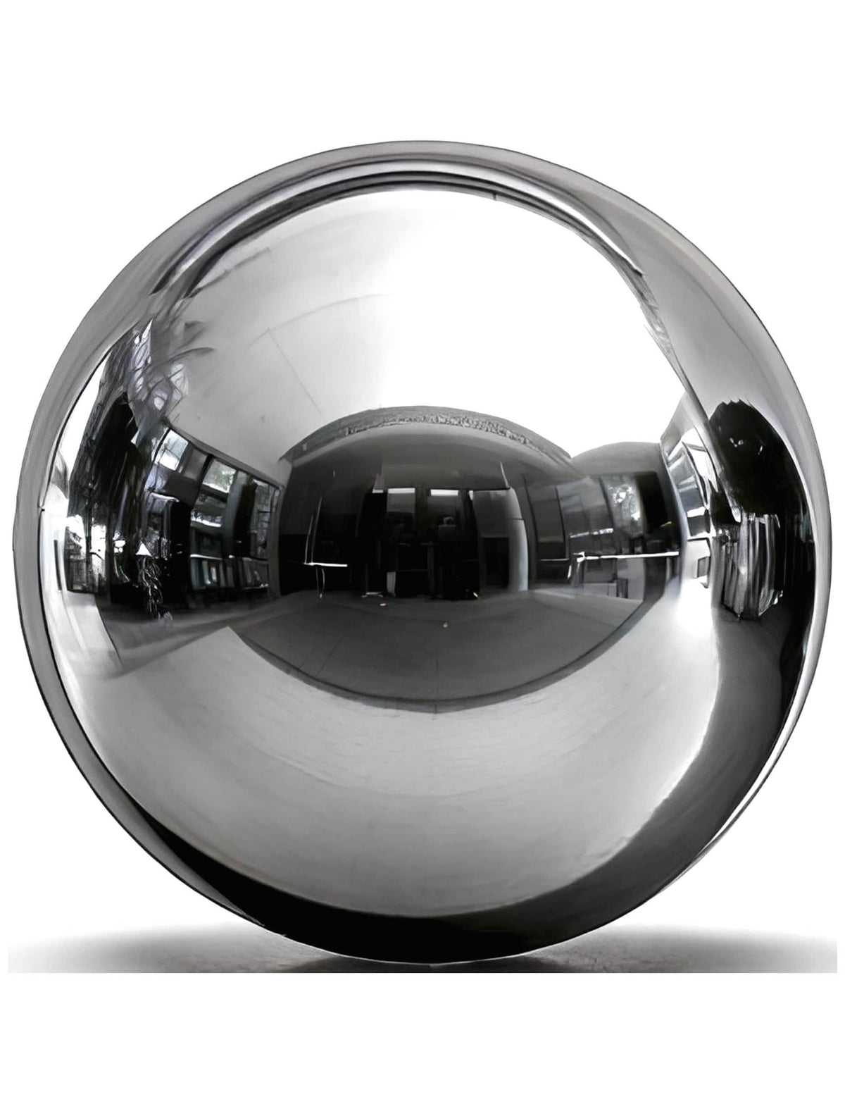 Ballon géant boule miroir argentée 200 cm