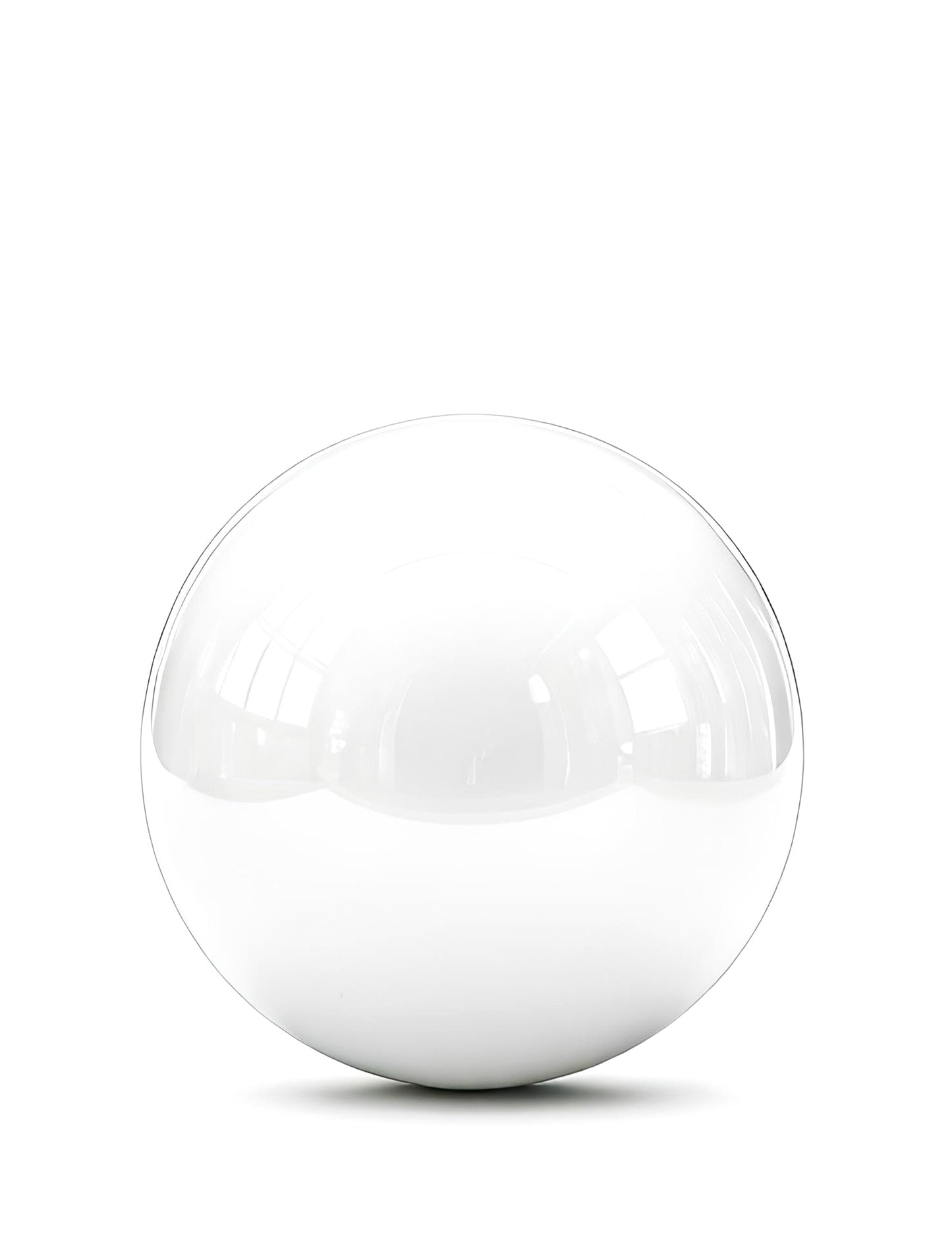 Gigantische witte spiegelbol ballon 150 cm