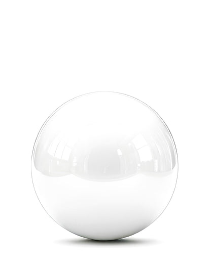 Gigantische witte spiegelbol ballon 150 cm