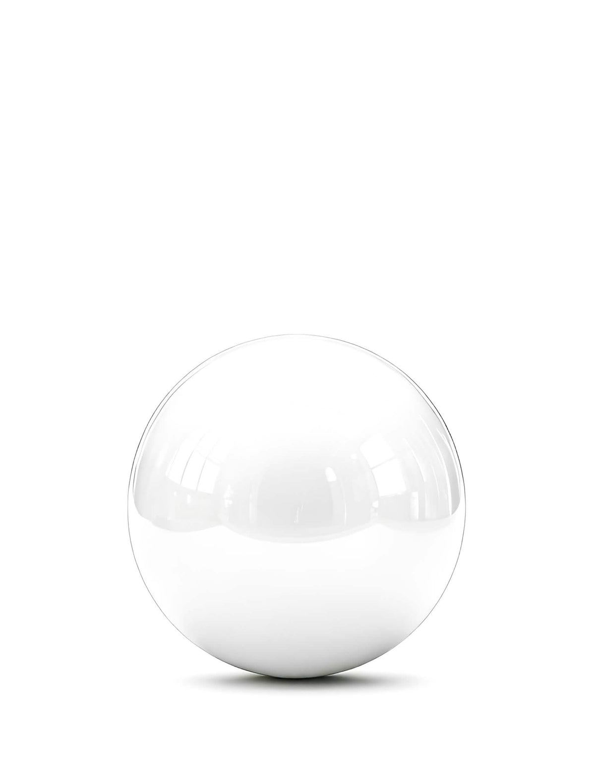 Ballon géant boule miroir blanc 1m