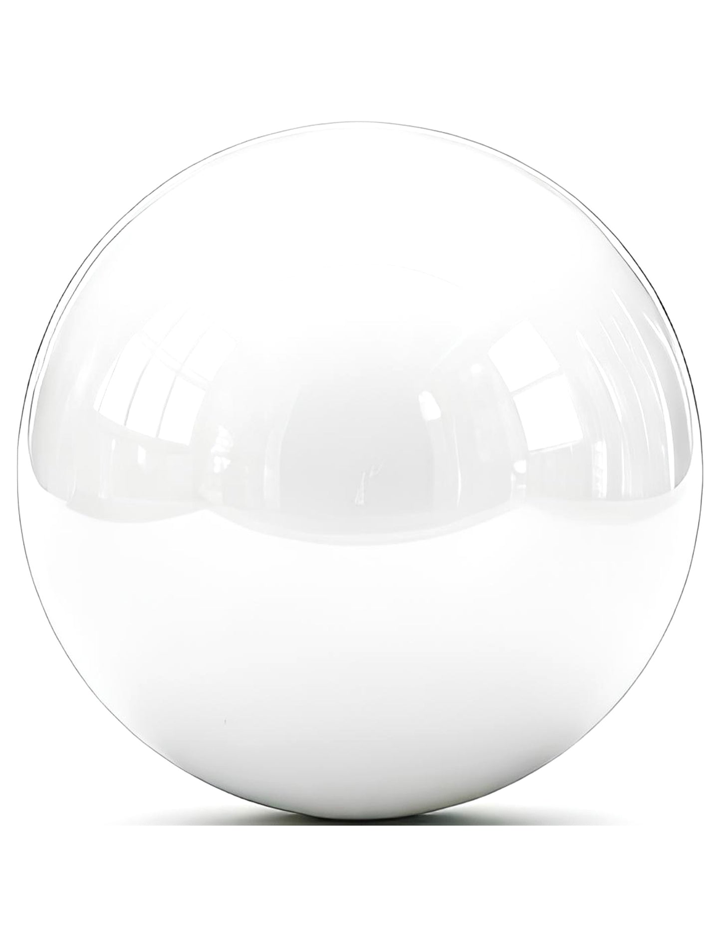 Reusachtige witte spiegelbal ballon 200 cm