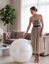 Gigantische witte spiegelbol ballon 60 cm