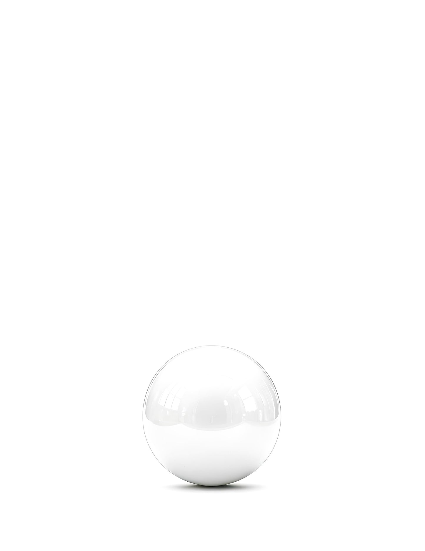 Gigantische witte spiegelbol ballon 60 cm
