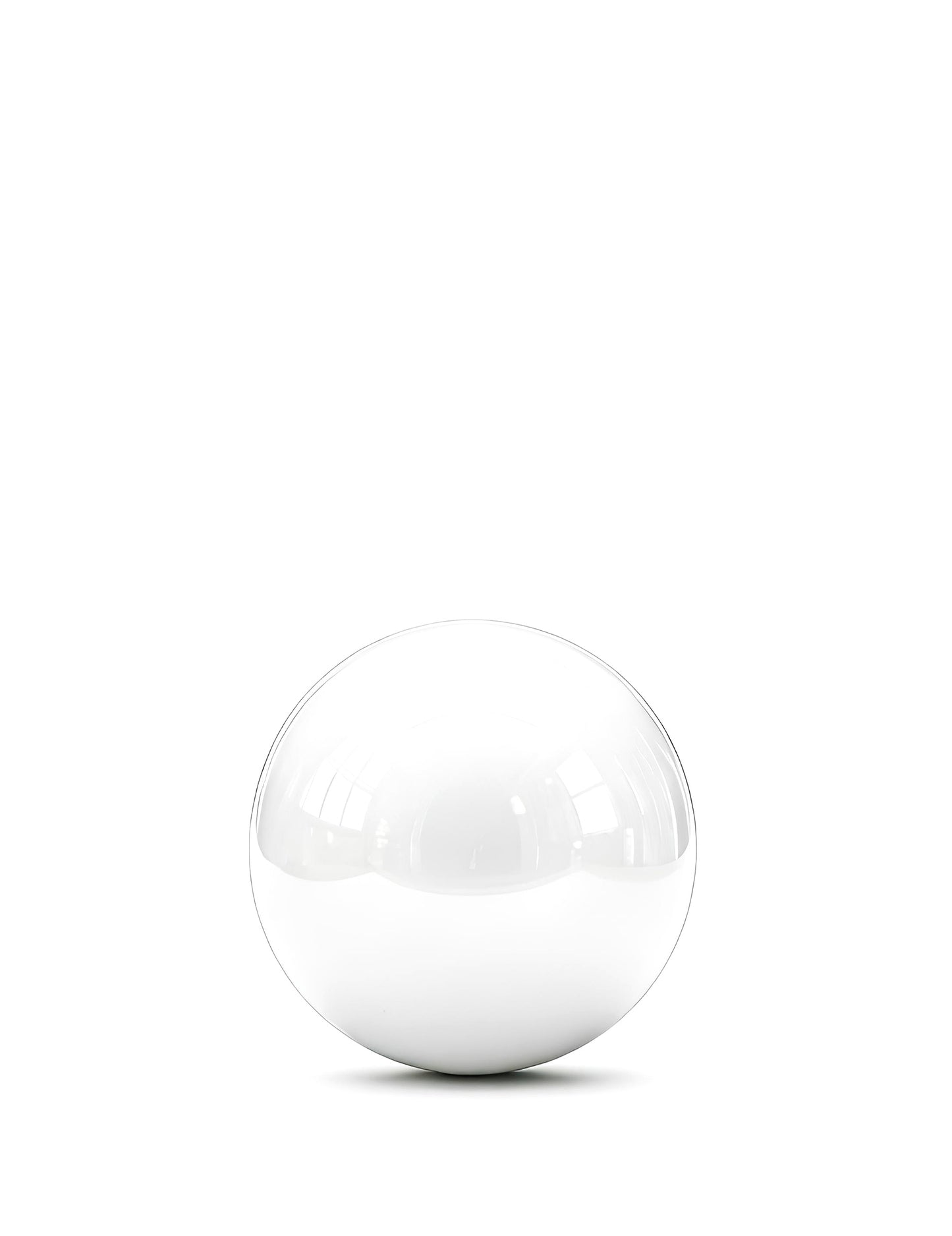 Gigantische witte spiegelbol ballon 80 cm