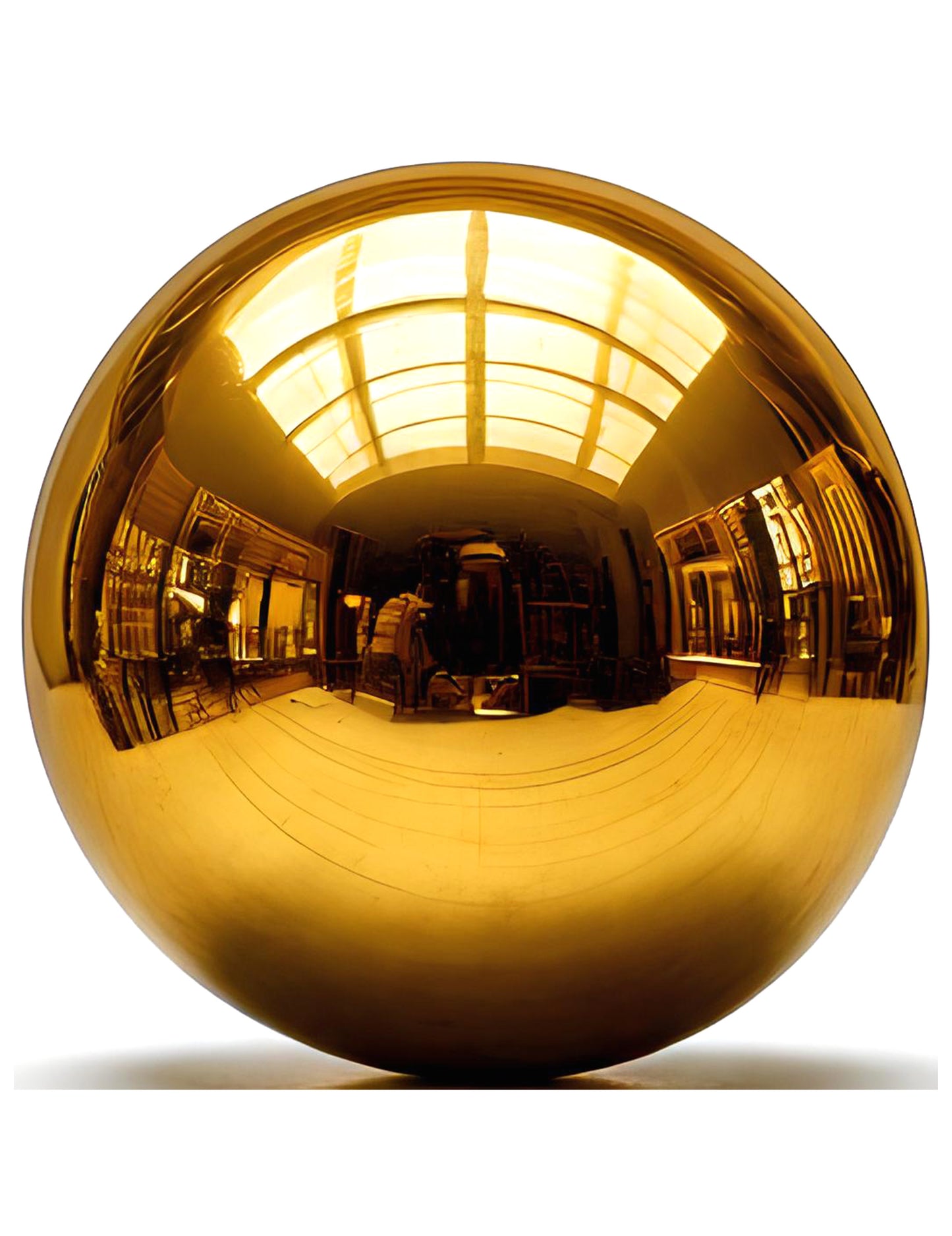 Reuzenballon gouden spiegelbol 200 cm