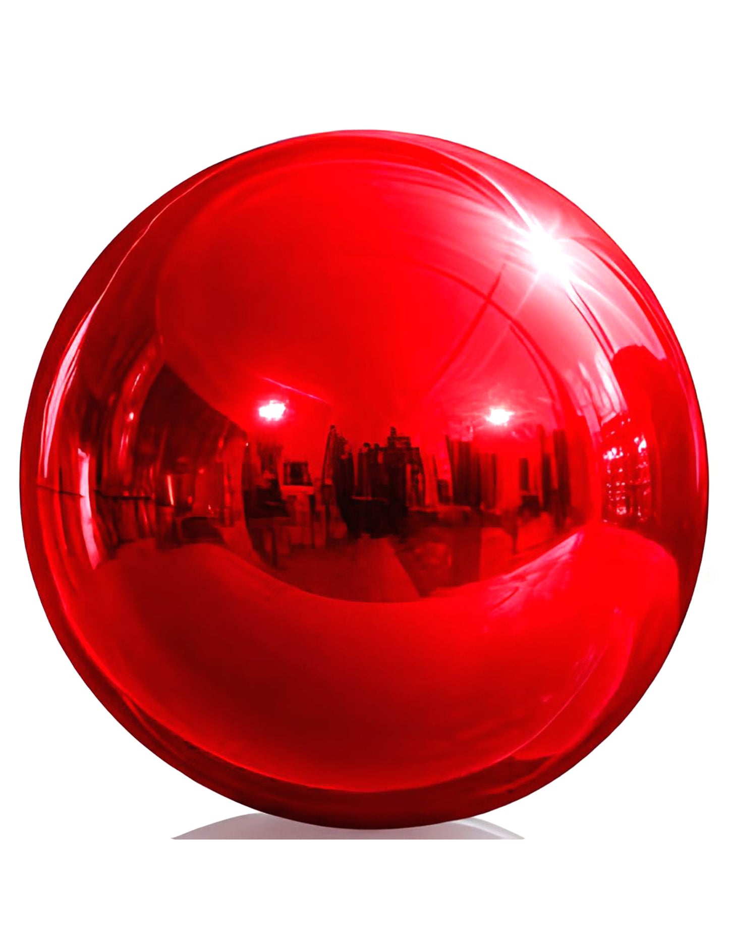 Gigantische rode spiegelbol ballon 200 cm