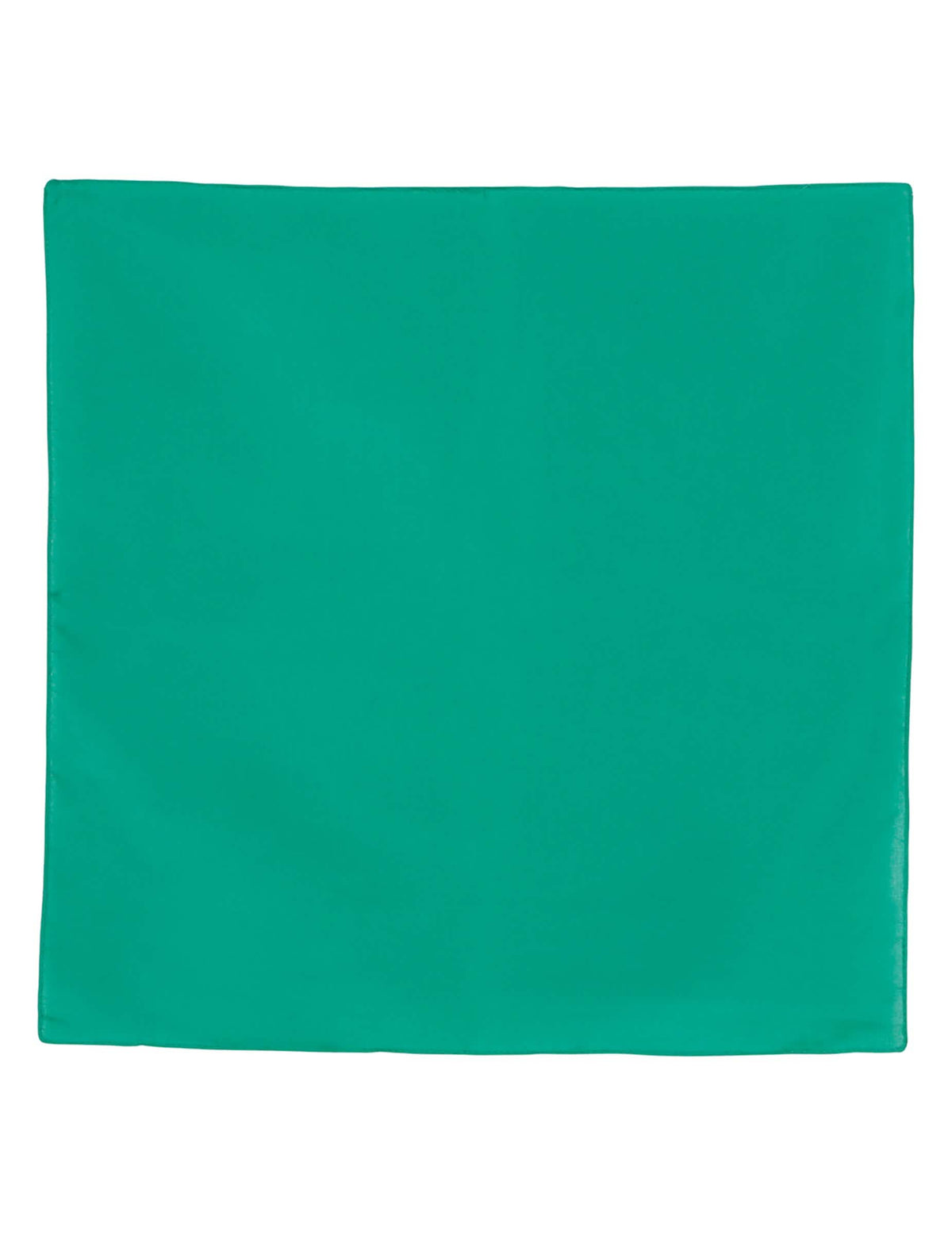 Vue à plat du bandana uni pour homme vert