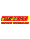 Afzetlint Happy Birthday Rood-Groen-Geel 600x6cm
