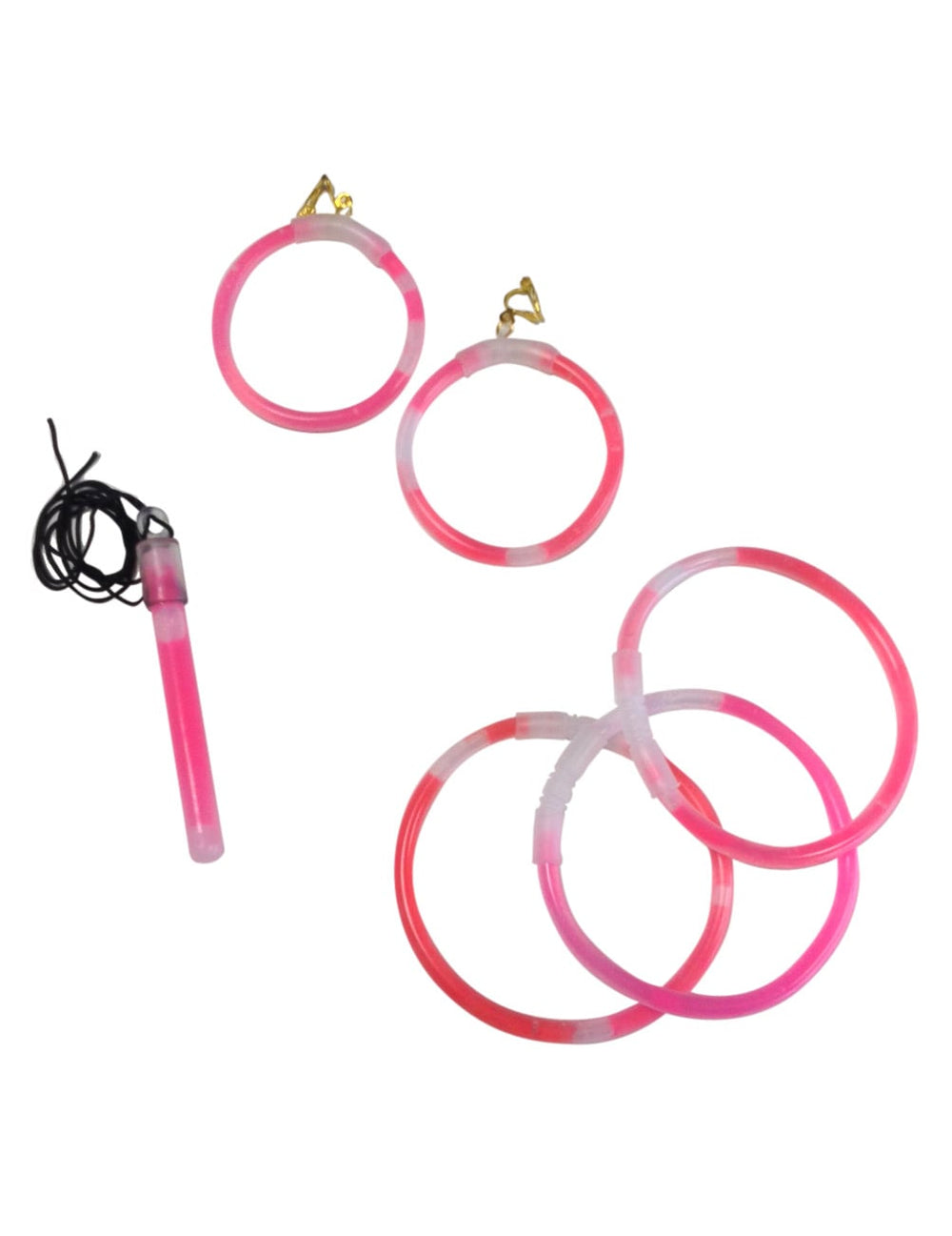 Bijoux phosphorescents pour adulte roses