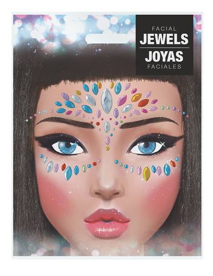 Aperçu de l'emballage des bijoux pour visage adhésifs multicolores