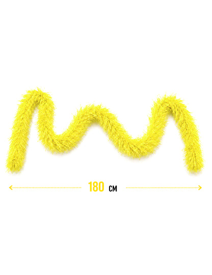 Boa poils jaune 180 cm