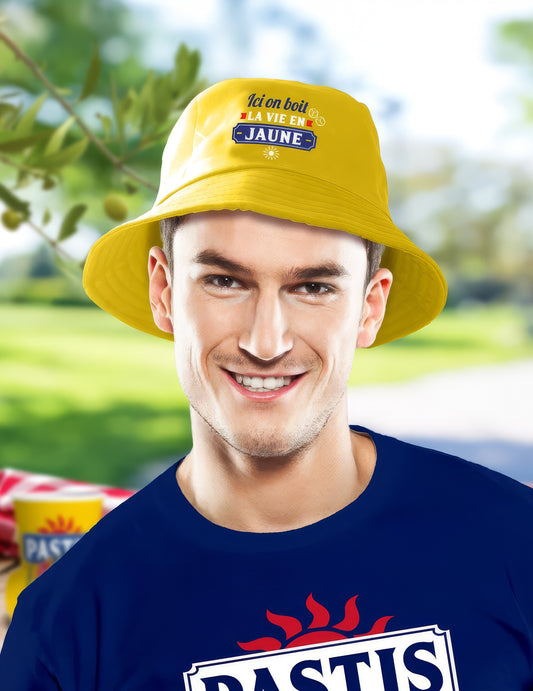 Bob humoristique ici on boit la vie en jaune