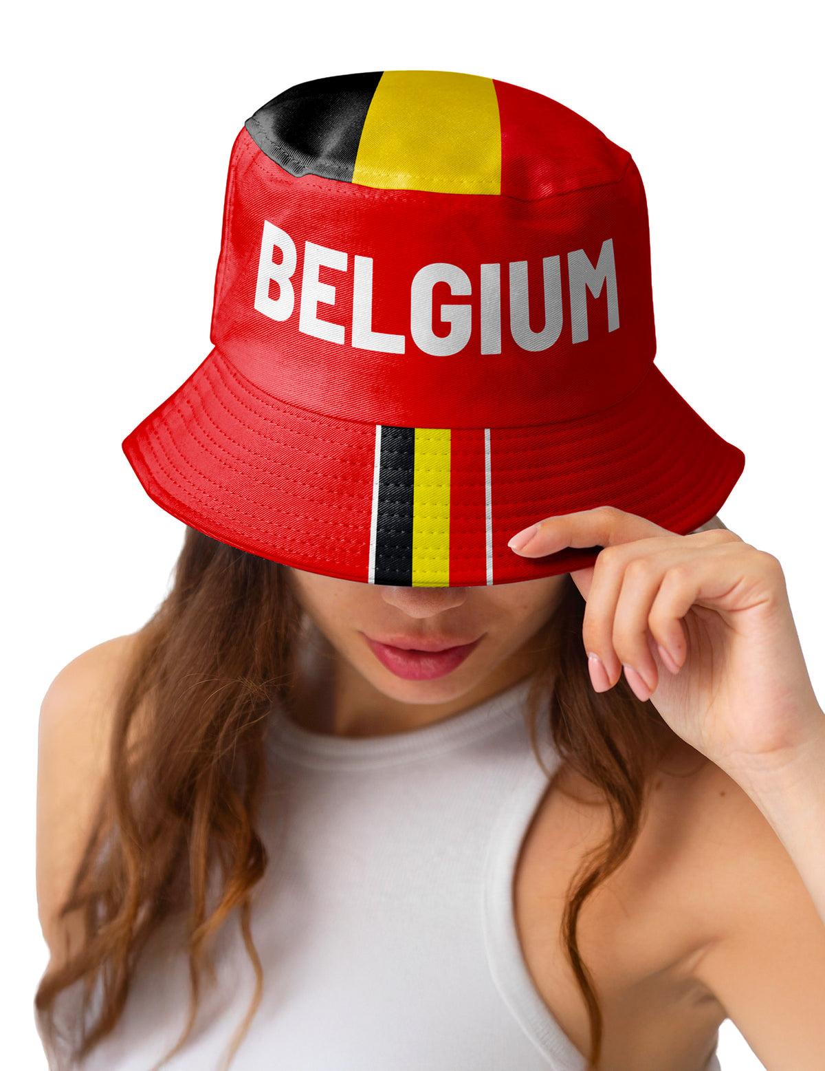 Vissershoedje België supporter volwassenen