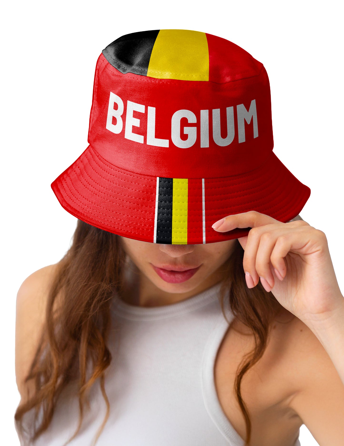 Vissershoedje België supporter volwassenen
