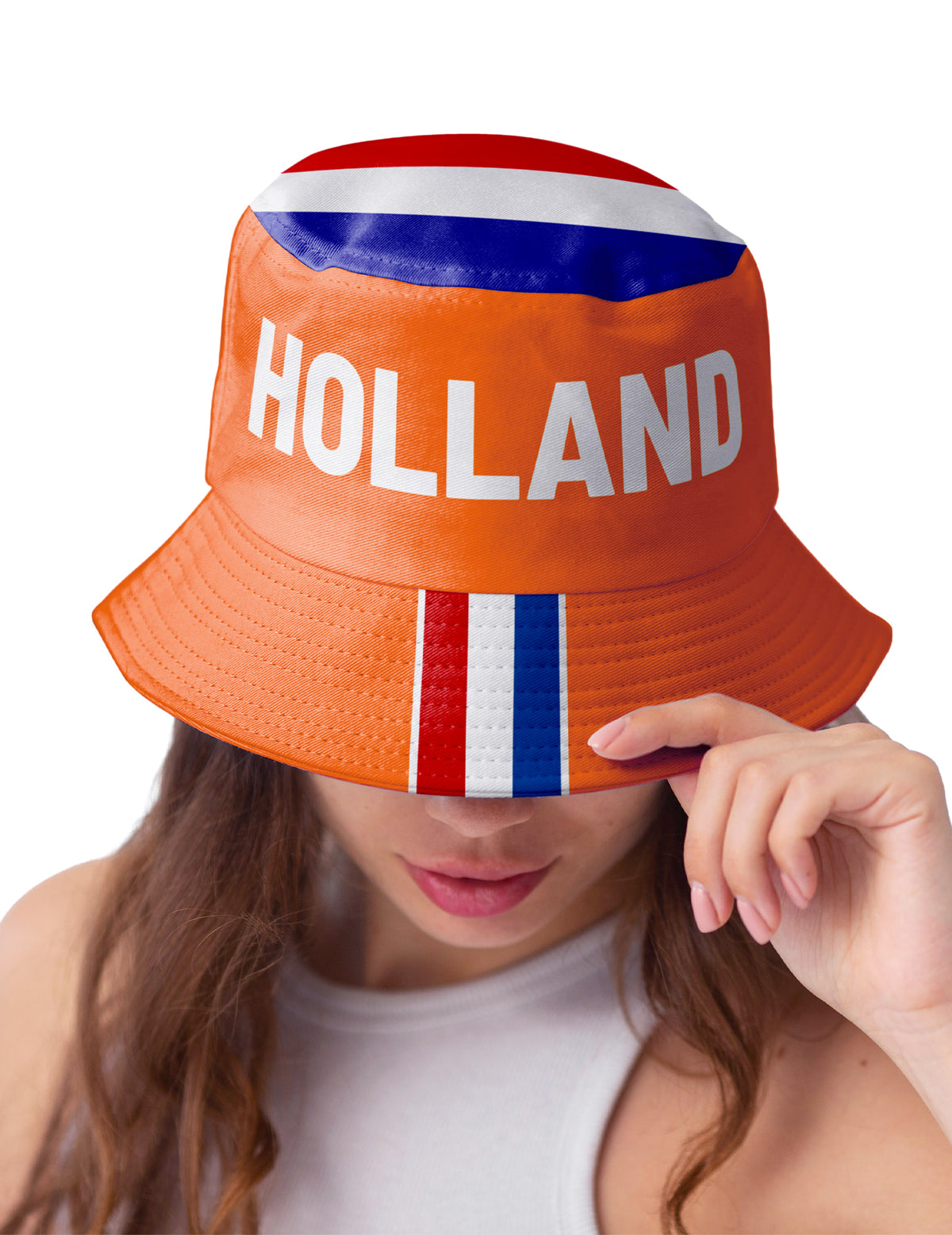 Vissershoedje supporter Nederland volwassenen