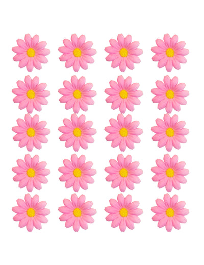 Doos met 20 lichtroze madeliefjes
