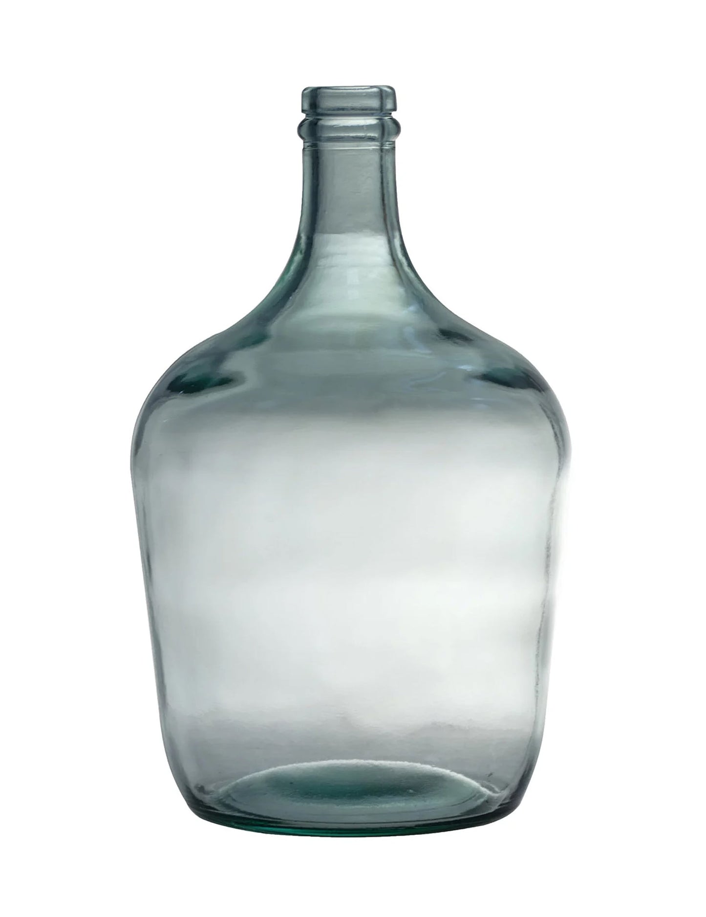 Bonbonne dame jeanne 4 l 18 x 30 cm en verre bleu