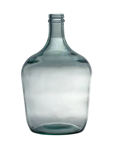 Dame Jeanne Ballonfles 4 L 18 x 30 cm van blauw glas
