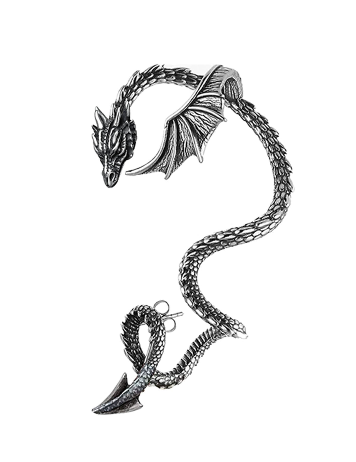 Boucle d'oreille dragon adulte