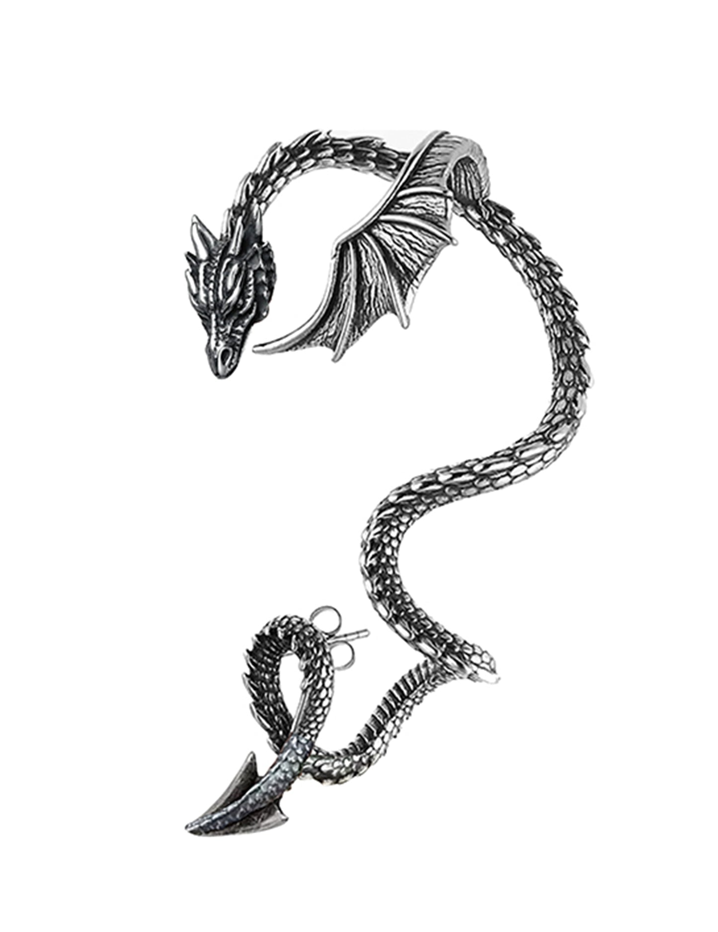Boucle d'oreille dragon adulte