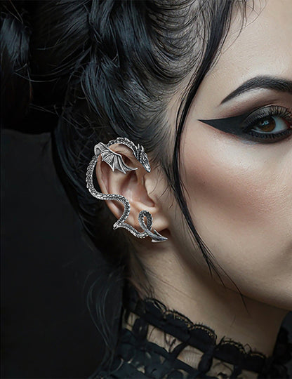 Boucle d'oreille dragon adulte