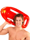 Bouée de sauvetage gonflable Lifeguard pour adulte rouge