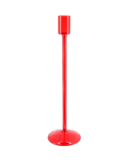 Kaarsenhouder Élégance rood glas 30 cm