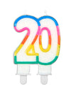 Verjaardagskaars cijfer 20