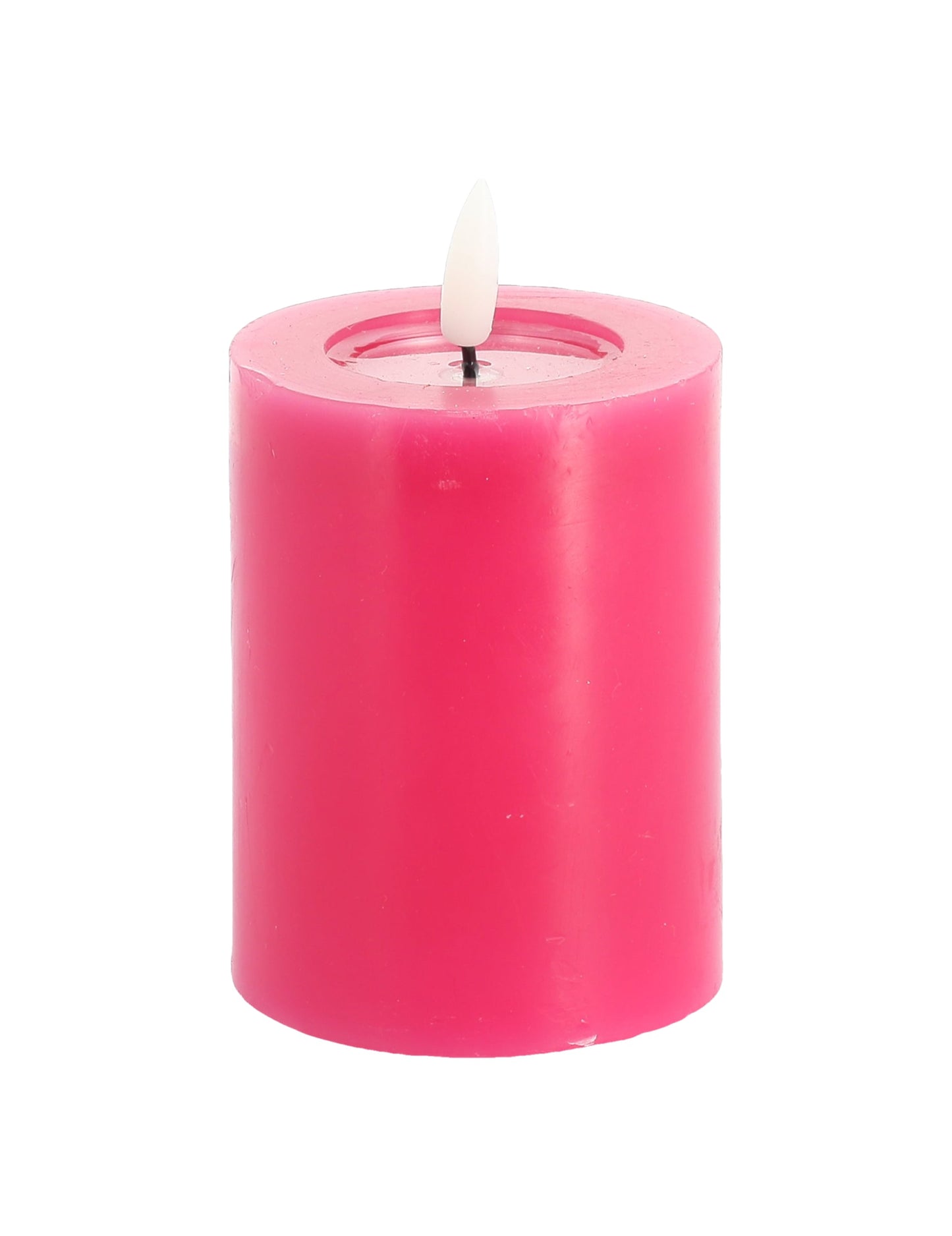 Bougie LED rose 7 x 10 cm