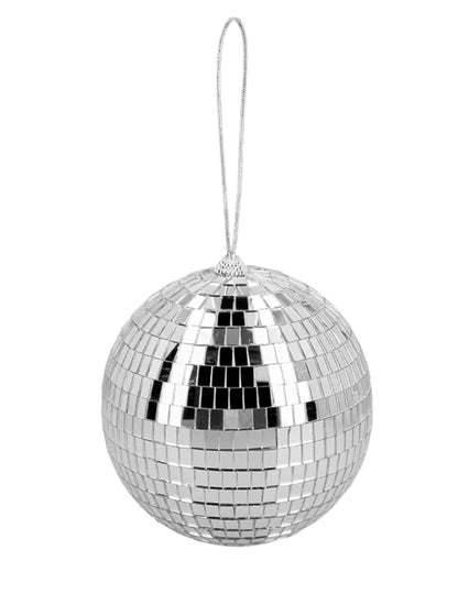 Boule à facettes argent - S 15 cm