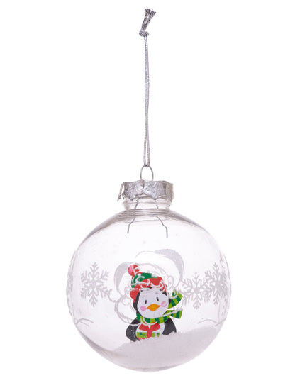 Modèle avec pingouin de la Boule de noël personnages pour sapin