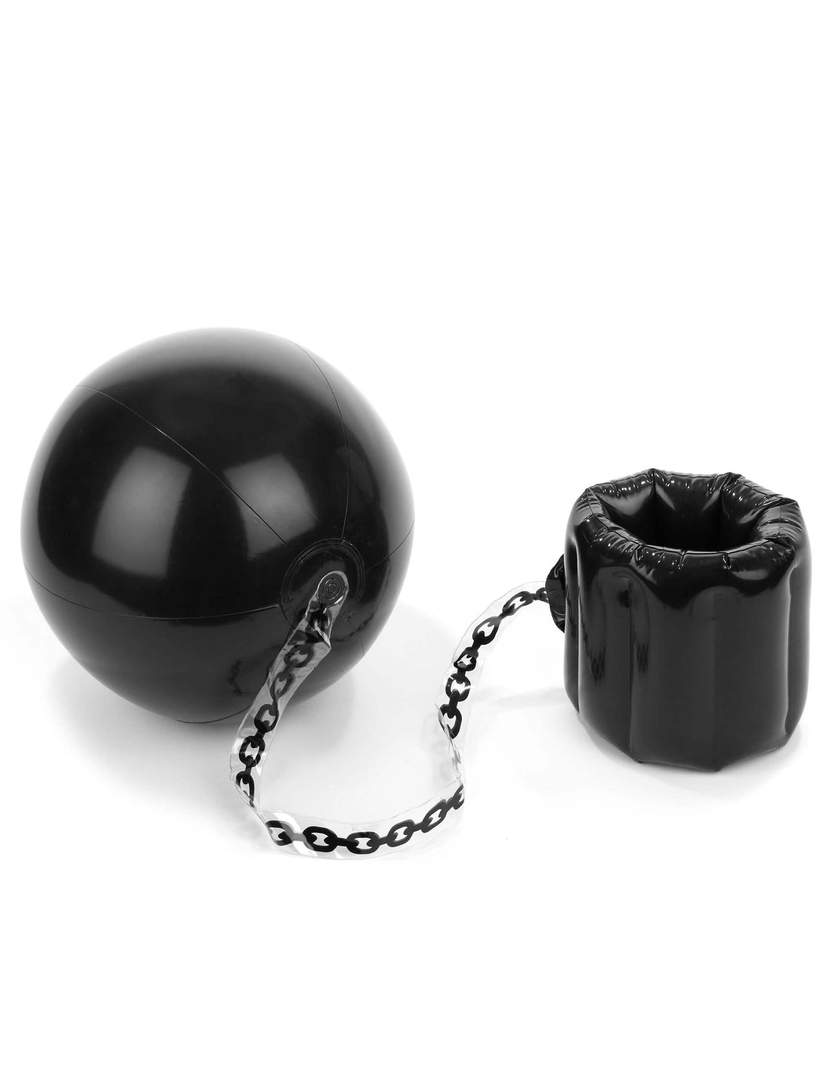 Kogel met ketting carry me gevangene voor volwassenen zwart